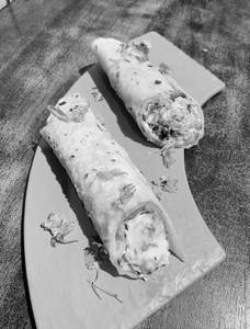 Double egg paneer roll