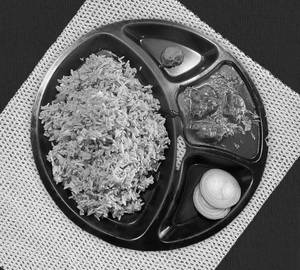 Veg fried rice + chicken manchurian