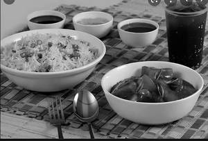 Manchurian Gravy With Rice