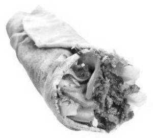 Zaatar Special Jumbo Crispy Shawarma Roll