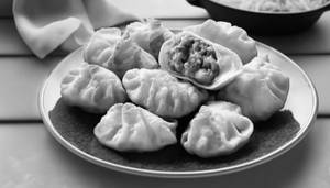 Veg Fried Momos [8 Pieces] with Schezwan and Mayo Dip