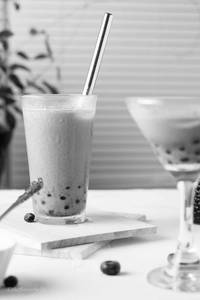 Iced Blueberry Boba Shake
