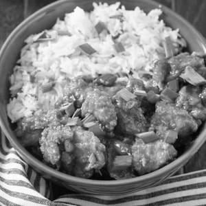 Chicken Manchurian Rice Bowl