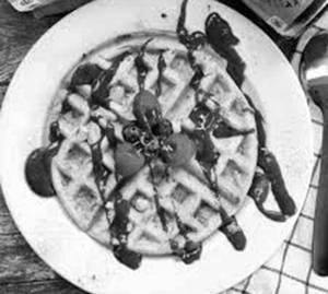 White Choco Waffle
