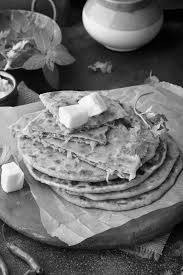 Sweet parantha with butter