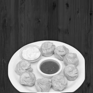 Paneer Steamed Momos White Sauce 
