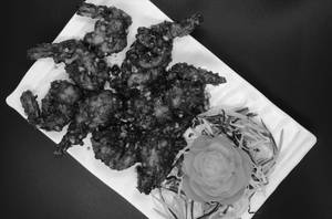 Spicy Coriander Prawns Dry