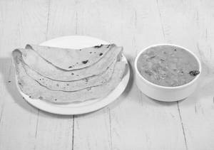 4 Phulka With Dal