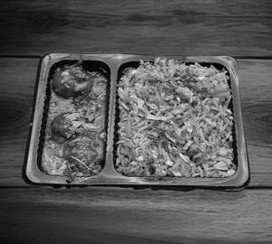 Veg Manchurian gravy + Veg Fried Rice