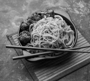 Veg Manchurian Noodles 