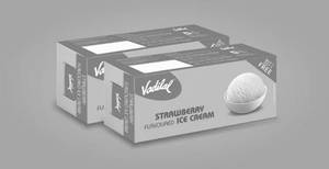 Strawberry Ice Cream (700 Ml Party Pack 1+1)
