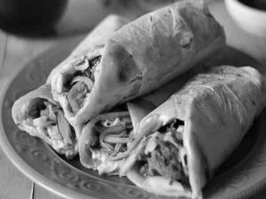 Kadhai Chicken Kathi Roll