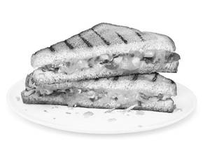 Cheese with paneer sandwich
