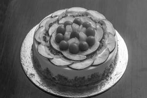 Vanilla heart shapeCake