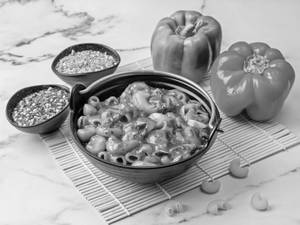 Macaroni Pasta Mongolian With Cheese
