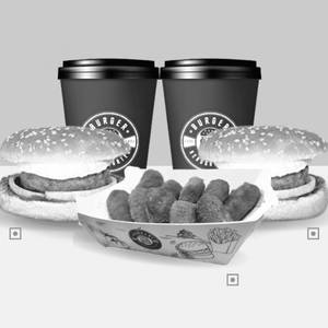 ALOO TIKKI MEAL[aloo Tikki X2 + Veg Nuggets(12pc) + Coke X 2 ]