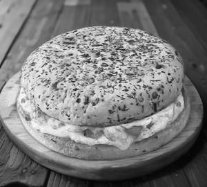 Chicken burger pizza