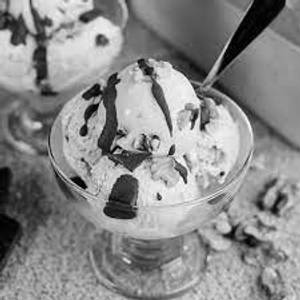 Nutty custard ice cream