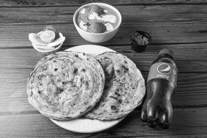 Malai Kofta + Laccha Paratha (1) + Tandoori Butter Roti(2)