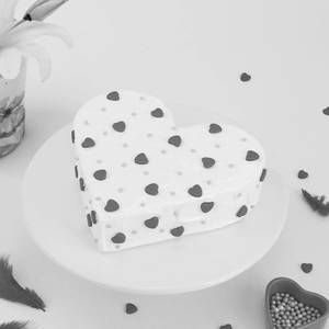 Heart Shaped Chocolate Cake With Cream Frosting