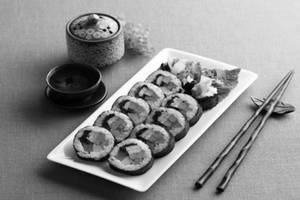 Chicken Sausage Kimbap