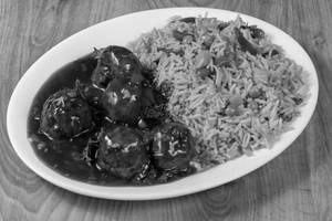 Fried Rice + Manchurian Gravy