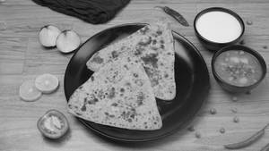  Plain Paratha Sabji 2Pcs