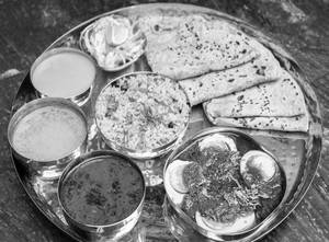 Egg Masala Thali.