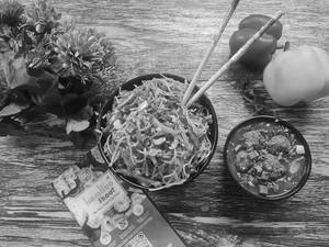 Veg Triple Schezwan Noodles