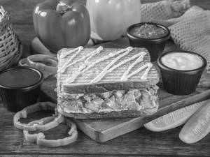 Chicken Mayonnaise Toast Sandwich