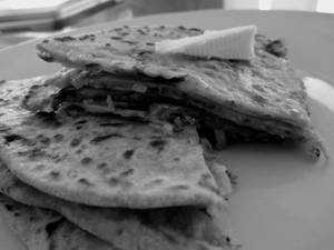 Onion Cheese Paratha