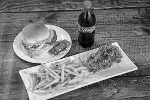 Chicken Burger,French Fry With Soft Drink