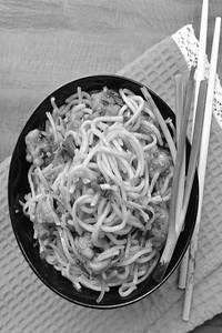 Prawns  Hakka Noodles