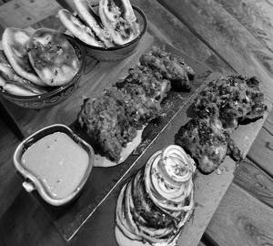 Achari chicken tikka kebab
