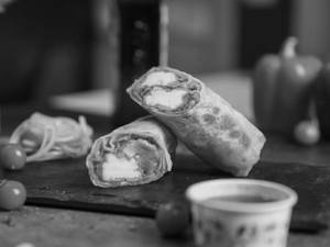 Schezwan Chilli Paneer Kathi Roll