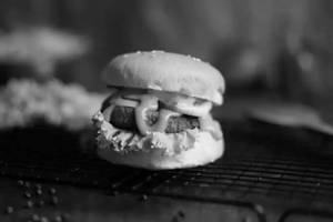 Crunchy Paneer Patty Burger.
