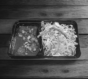 Veg manchurian with  noodles