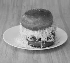 Chicken Double Patties Burger With Cheese