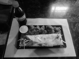 Chicken Roll + Chicken Pop Corn Regular + Coke (250 ml)