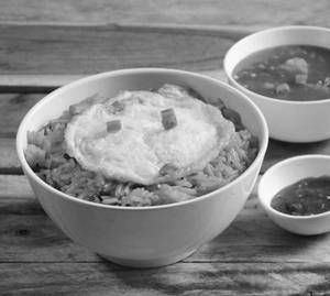 Chicken Triple Fried Rice with Gravy