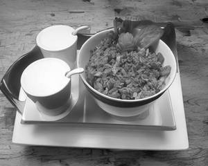Paneer chilli garlic fried rice