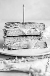 Egg omelette sandwich