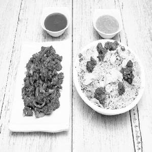 Beef Rice + Chilli Beef