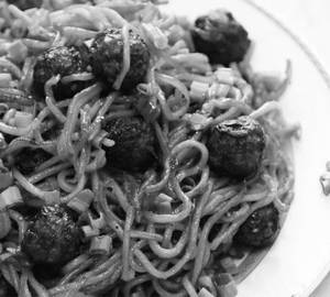 Veg manchuria noodles