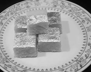 Kesar Coconut Kalakand