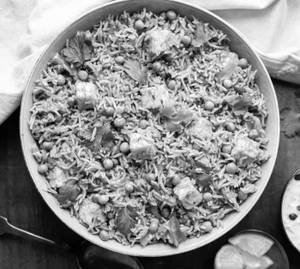 Matar paneer masala rice                 