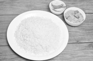 Steam Rice With Aloo Dum Combo