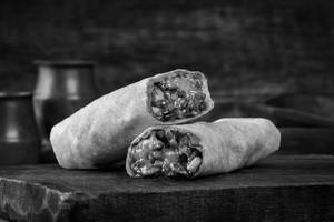 Schezwan chicken wrap