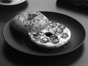 Sun Dried Tomato And Basil Pesto Bagel