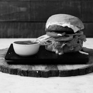 Aloo Tikki Cheese Burger